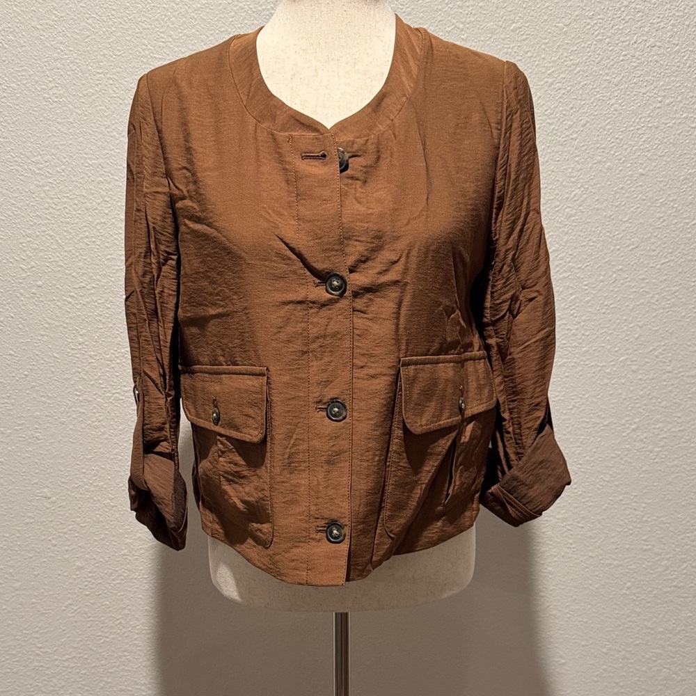 Banana Republic Women's Rich Brown Utility Jacket